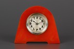 Watermelon Red Catalin Waterbury Clock